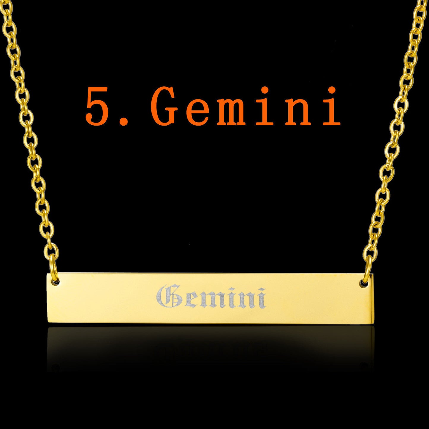 Engraved Constellation Necklace