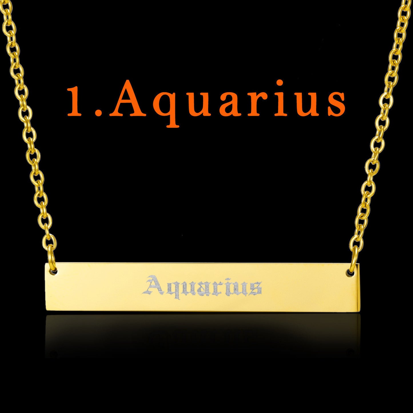 Engraved Constellation Necklace