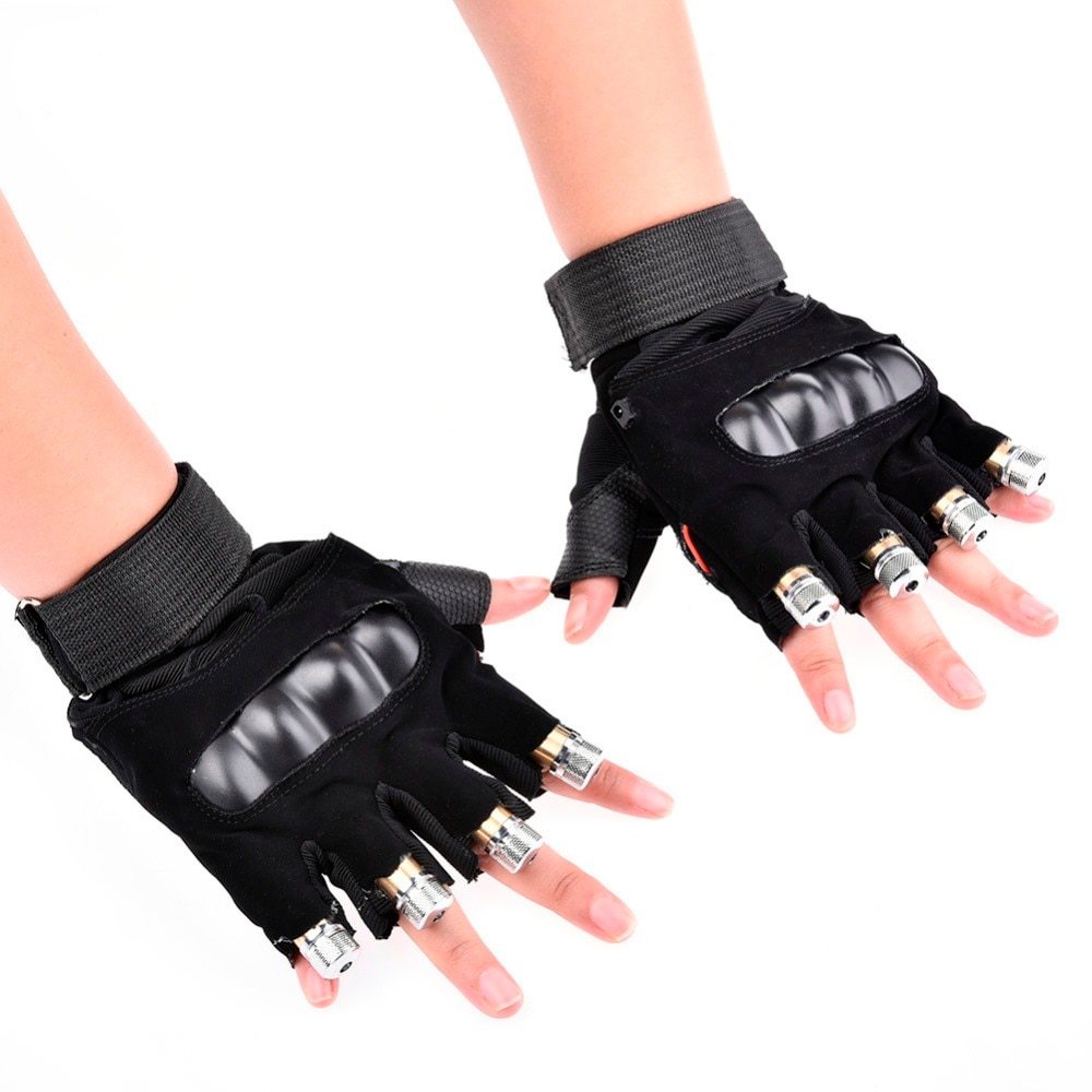 Stage Show Red Green Laser Gloves