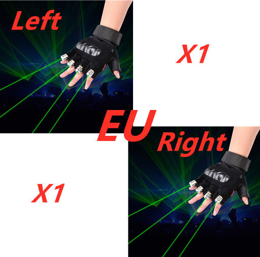 Stage Show Red Green Laser Gloves