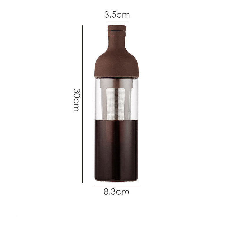 Glass Coffee Pot Mocha Cold Brew Cafetera Filter Coffee Pot Leakproof Thick Glass Tea Infuser Percolator Tool Espresso Maker