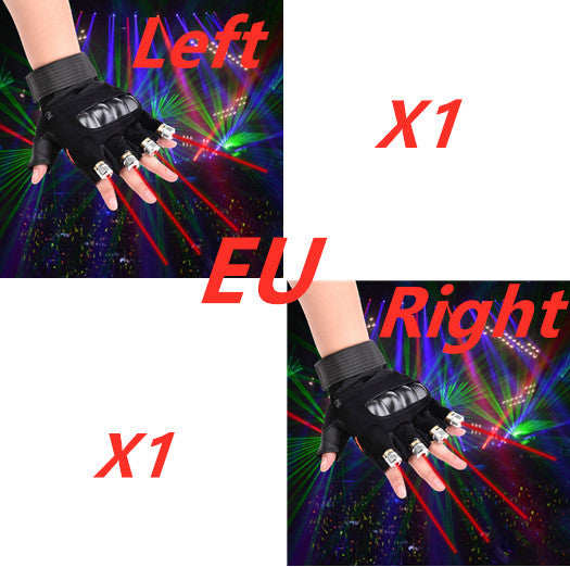Stage Show Red Green Laser Gloves