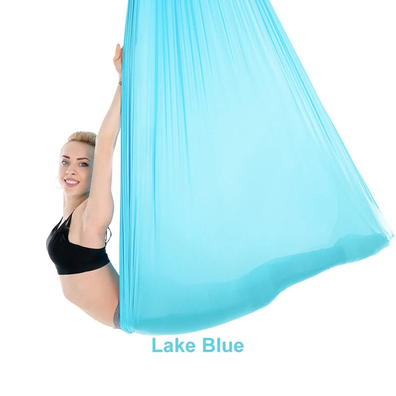 4M x 2.8M Aerial Yoga Hammock Low Stretch Yoga Swing for Improved Yoga Inversions Flexibility Core Strength Body Building