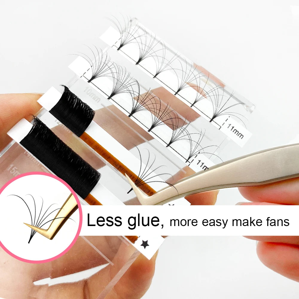 ABONNIE M L Curl Easy Fanning Auto Fans Eyelash Extension Self Handing Making Fast Bloom Flowering Mega Volume Lashes