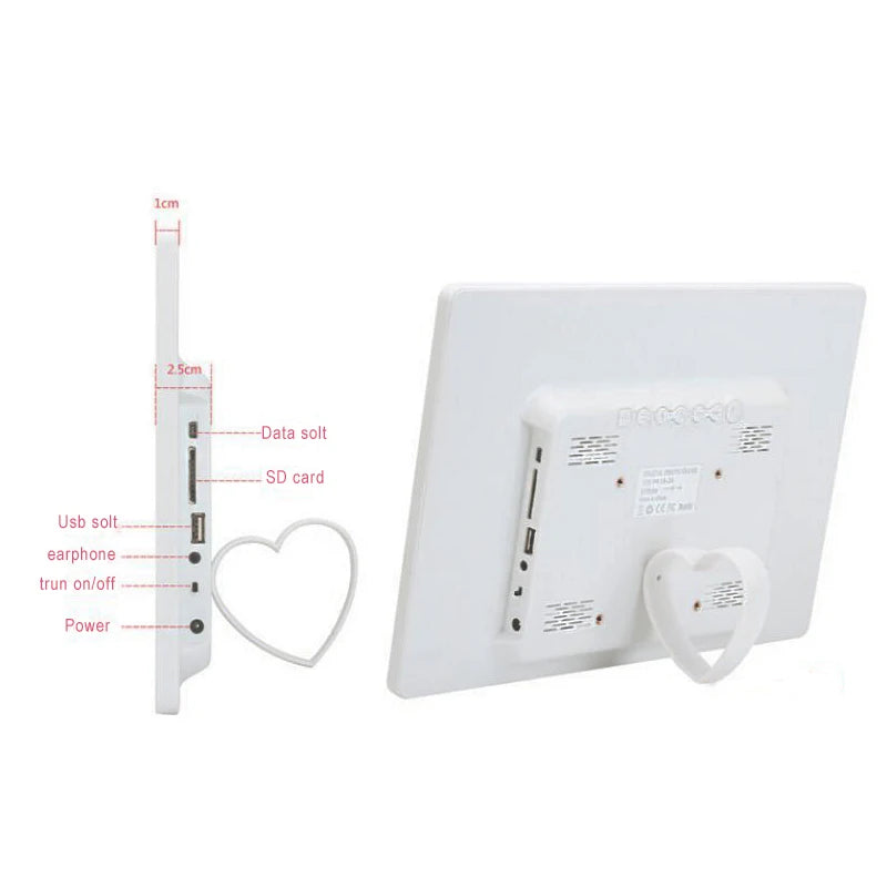 New 15/14 inch Screen LED Backlight HD 1280*800 Digital Photo Frame Electronic Album Picture Music Movie Full Function Good Gift