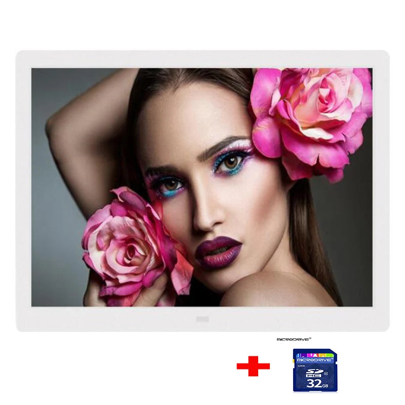 New 15/14 inch Screen LED Backlight HD 1280*800 Digital Photo Frame Electronic Album Picture Music Movie Full Function Good Gift