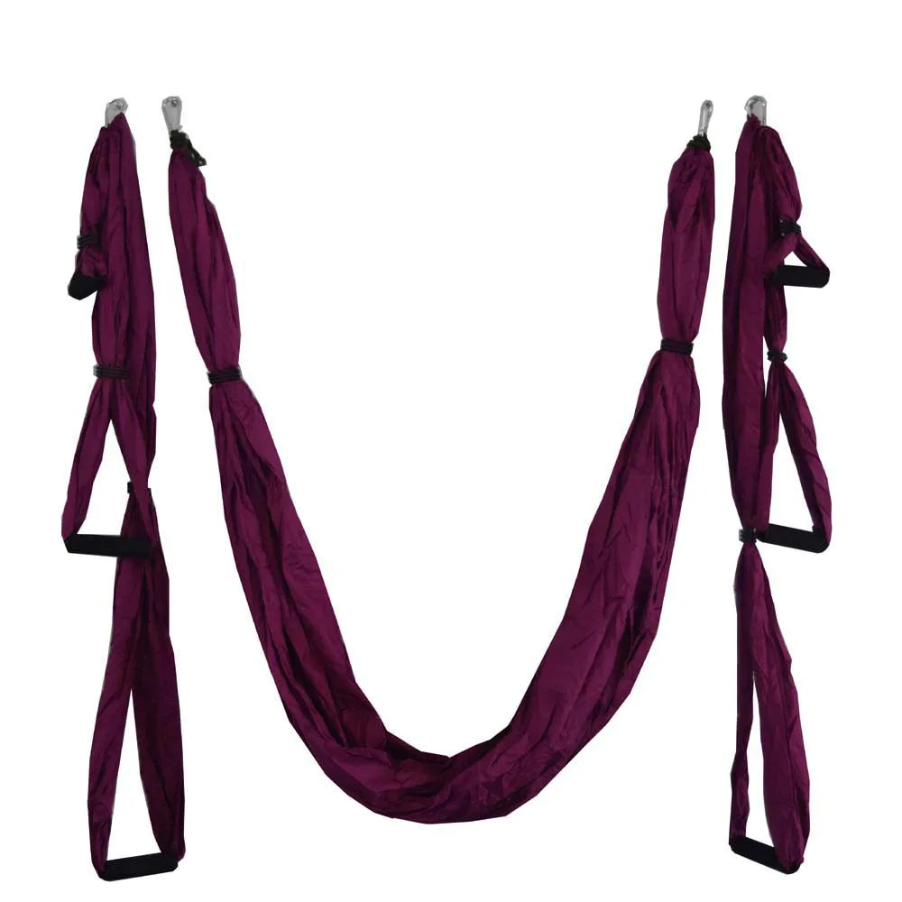 Aerial Yoga Swing Full Set Yoga Hammock Trapeze Extension Antigravity Ceiling Hanging Yoga Sling Inversion Exercises Tool