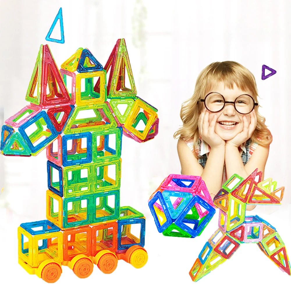 110pcs Mini Size Magnetic Designer Magnet Building Blocks Educational Magnetic Constructor Toys For Children Gifts