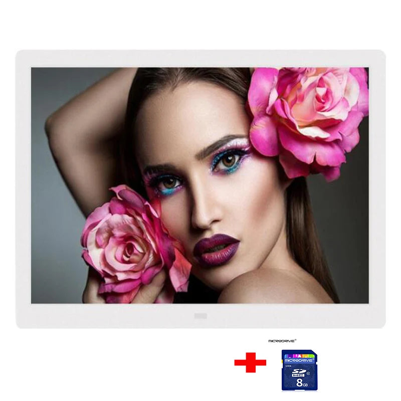 New 15/14 inch Screen LED Backlight HD 1280*800 Digital Photo Frame Electronic Album Picture Music Movie Full Function Good Gift