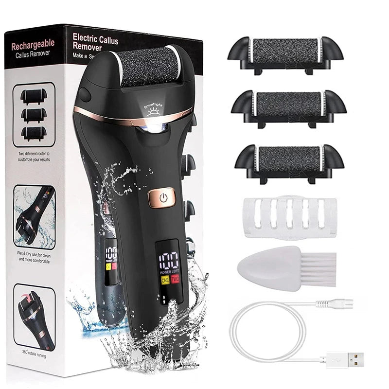 Rechargeable Electric Foot File Callus Remover Machine Pedicure Device Foot Care Tools Feet For Heels Remove Dead Skin brand new