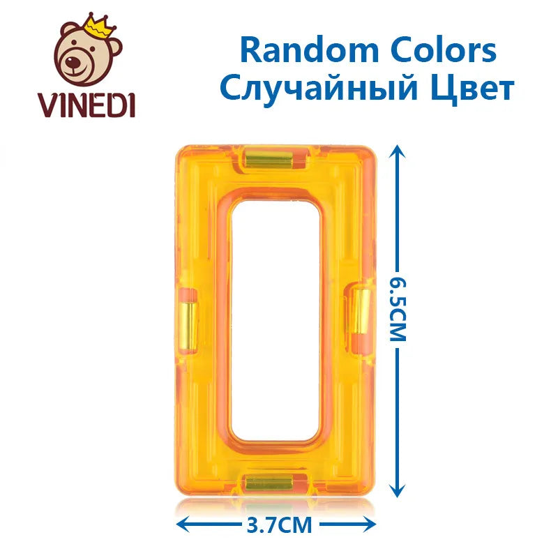 VINEDI Big Size Magnetic Blocks Magnetic Designer constructor Set Model & Building Toy Magnets Educational Toys For Children