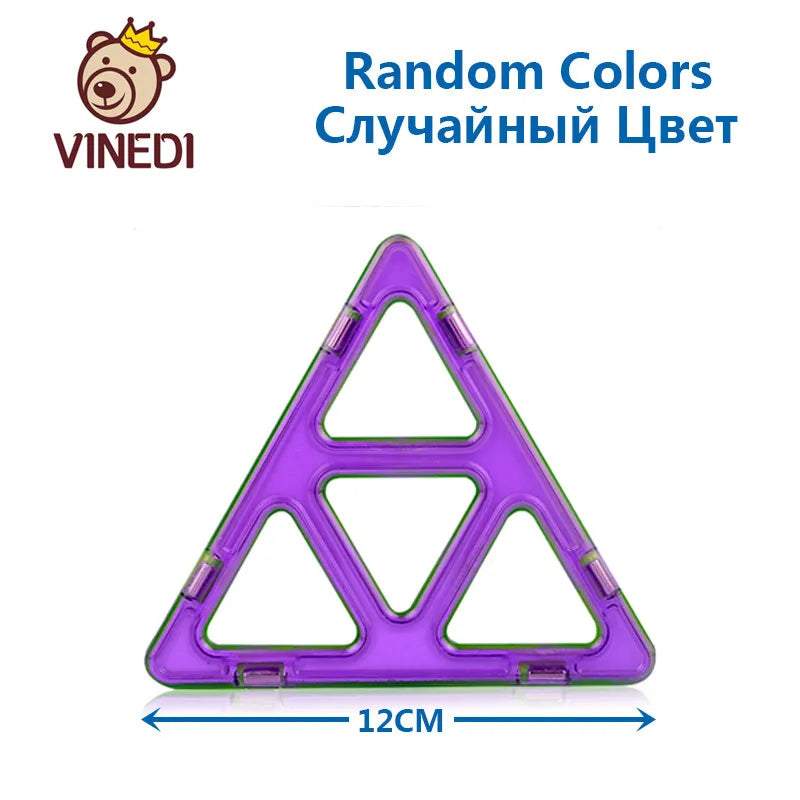 VINEDI Big Size Magnetic Blocks Magnetic Designer constructor Set Model & Building Toy Magnets Educational Toys For Children