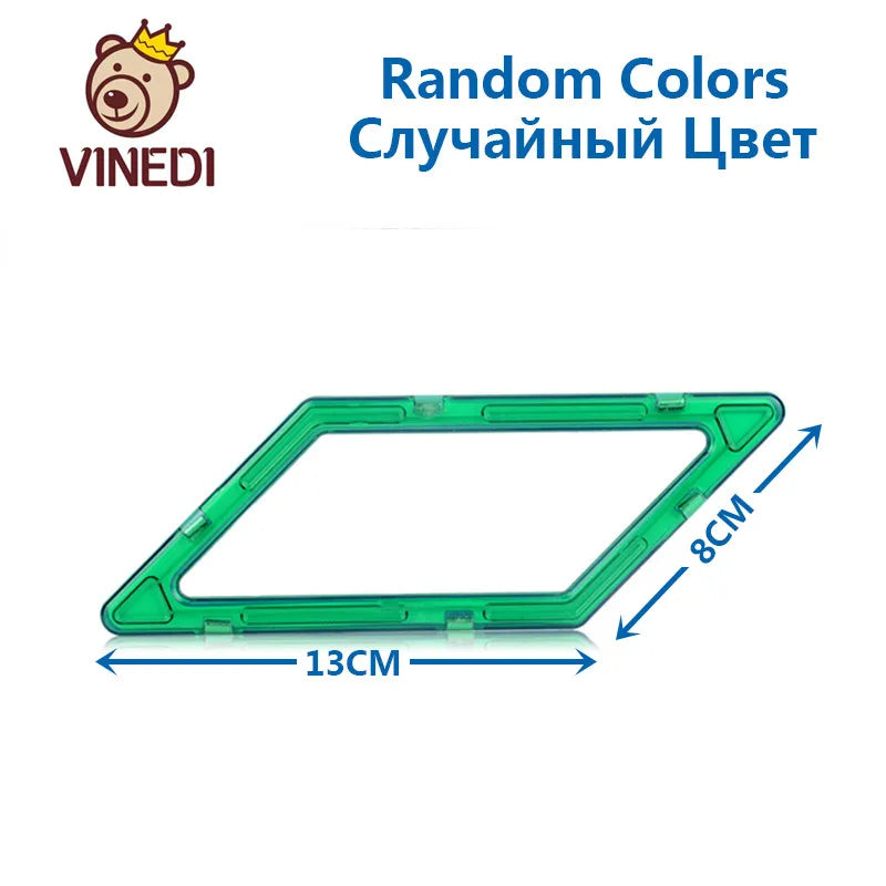 VINEDI Big Size Magnetic Blocks Magnetic Designer constructor Set Model & Building Toy Magnets Educational Toys For Children