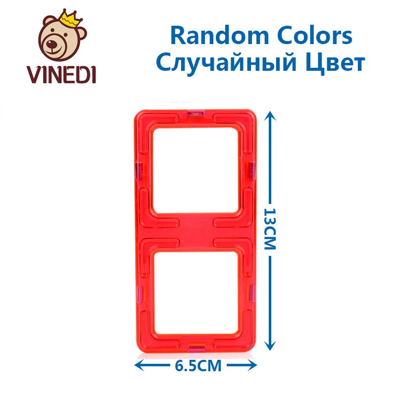 VINEDI Big Size Magnetic Blocks Magnetic Designer constructor Set Model & Building Toy Magnets Educational Toys For Children
