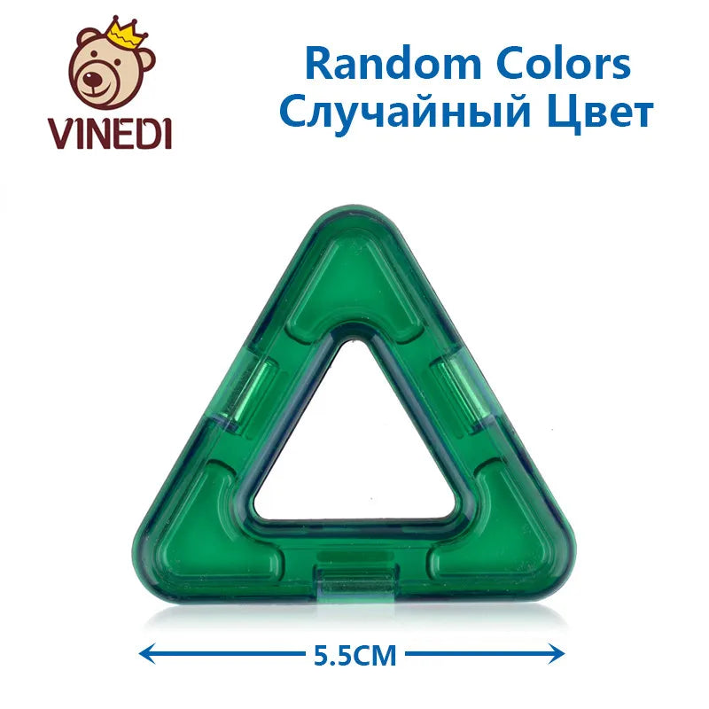 VINEDI Big Size Magnetic Blocks Magnetic Designer constructor Set Model & Building Toy Magnets Educational Toys For Children