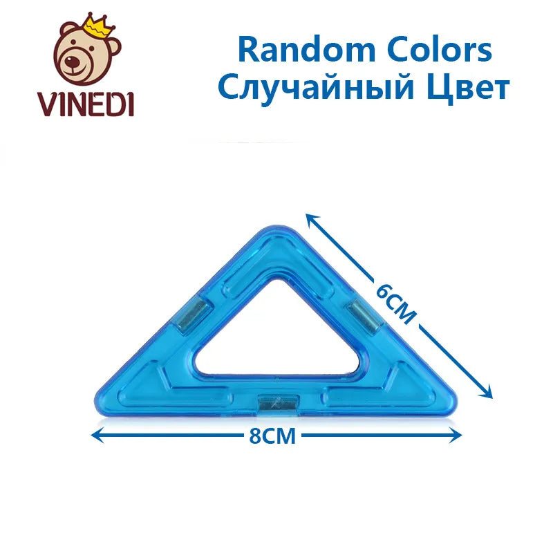 VINEDI Big Size Magnetic Blocks Magnetic Designer constructor Set Model & Building Toy Magnets Educational Toys For Children
