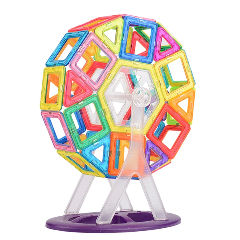 Big Size Magnetic Designer Magnet Building Blocks Accessories Educational Constructor Toys For Children Kids Game Girls Set Gift