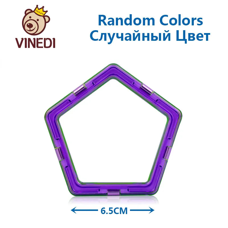 VINEDI Big Size Magnetic Blocks Magnetic Designer constructor Set Model & Building Toy Magnets Educational Toys For Children