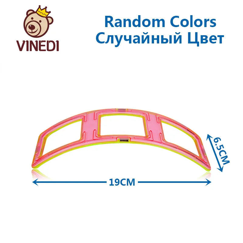 VINEDI Big Size Magnetic Blocks Magnetic Designer constructor Set Model & Building Toy Magnets Educational Toys For Children