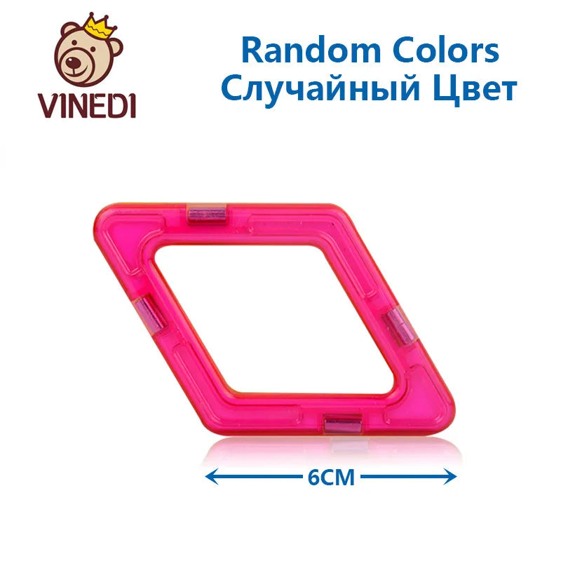 VINEDI Big Size Magnetic Blocks Magnetic Designer constructor Set Model & Building Toy Magnets Educational Toys For Children