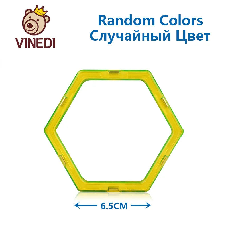 VINEDI Big Size Magnetic Blocks Magnetic Designer constructor Set Model & Building Toy Magnets Educational Toys For Children