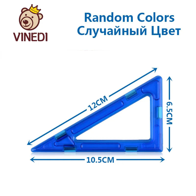 VINEDI Big Size Magnetic Blocks Magnetic Designer constructor Set Model & Building Toy Magnets Educational Toys For Children
