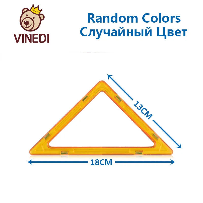 VINEDI Big Size Magnetic Blocks Magnetic Designer constructor Set Model & Building Toy Magnets Educational Toys For Children