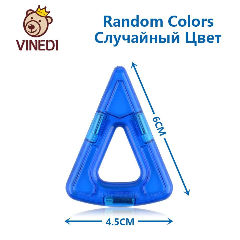 VINEDI Big Size Magnetic Blocks Magnetic Designer constructor Set Model & Building Toy Magnets Educational Toys For Children