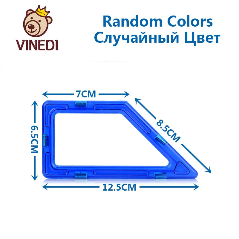 VINEDI Big Size Magnetic Blocks Magnetic Designer constructor Set Model & Building Toy Magnets Educational Toys For Children