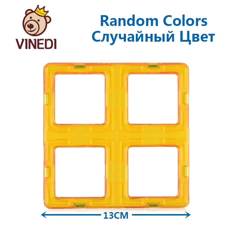 VINEDI Big Size Magnetic Blocks Magnetic Designer constructor Set Model & Building Toy Magnets Educational Toys For Children