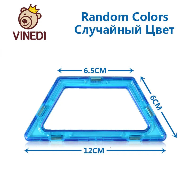 VINEDI Big Size Magnetic Blocks Magnetic Designer constructor Set Model & Building Toy Magnets Educational Toys For Children