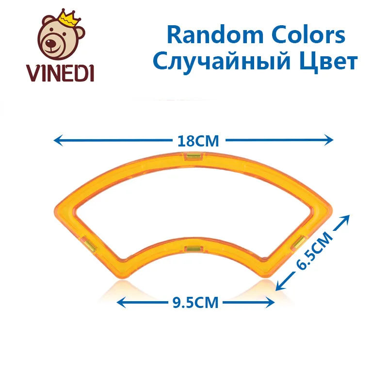 VINEDI Big Size Magnetic Blocks Magnetic Designer constructor Set Model & Building Toy Magnets Educational Toys For Children