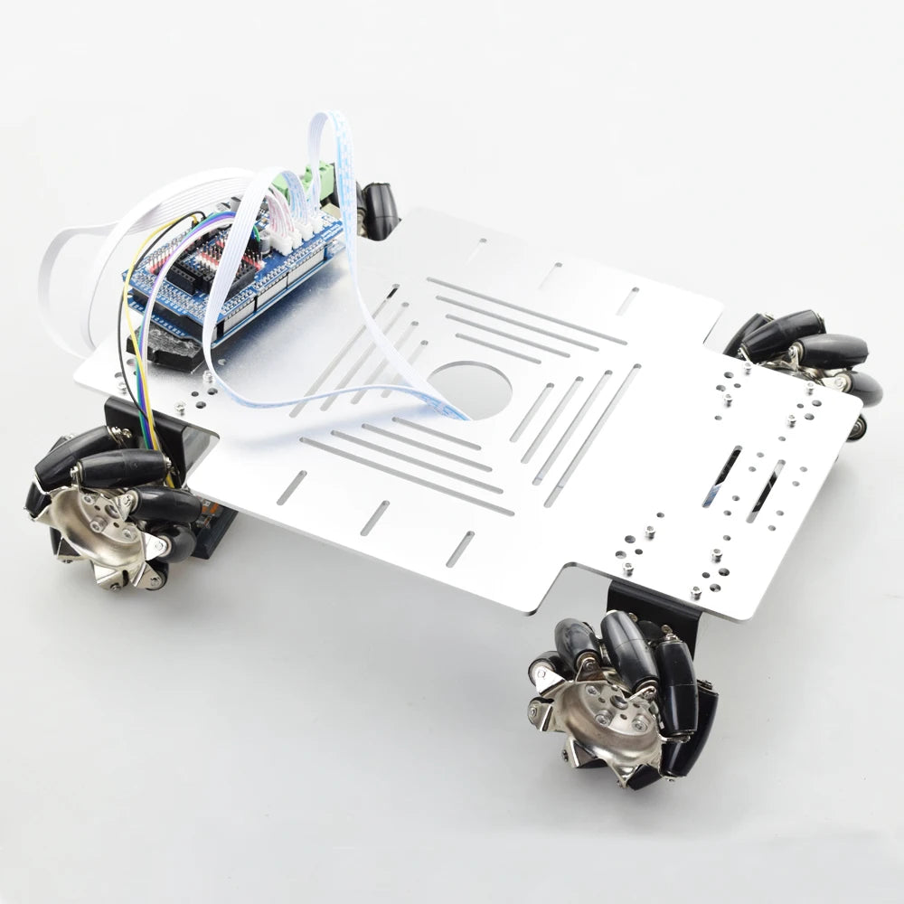 30KG Big Load Smart RC Mecanum Wheel Robot Car Chassis Kit Omni Platform with PS2 Mega2560 Controller for Arduino Project