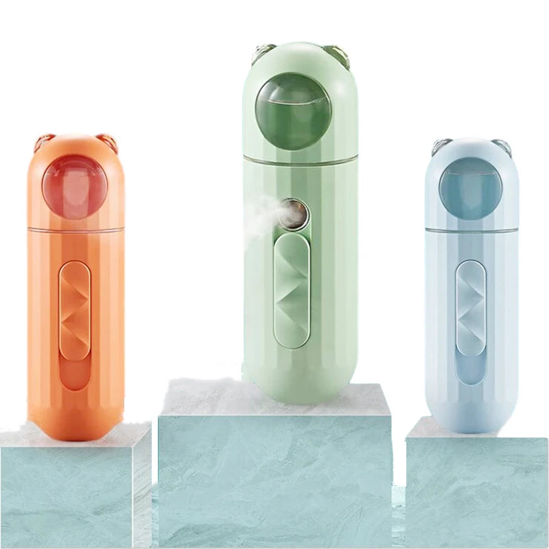 Nano Facial Mister,Portable Cool Mist Facial Steamer Handy Mist Sprayer for Face Moisturizing & Hydrating Mini USB Rechargeable