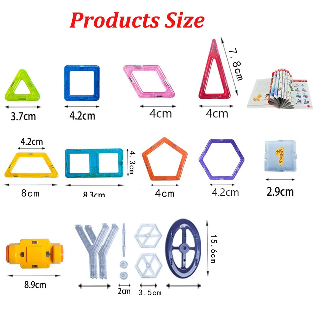 110pcs Mini Size Magnetic Designer Magnet Building Blocks Educational Magnetic Constructor Toys For Children Gifts