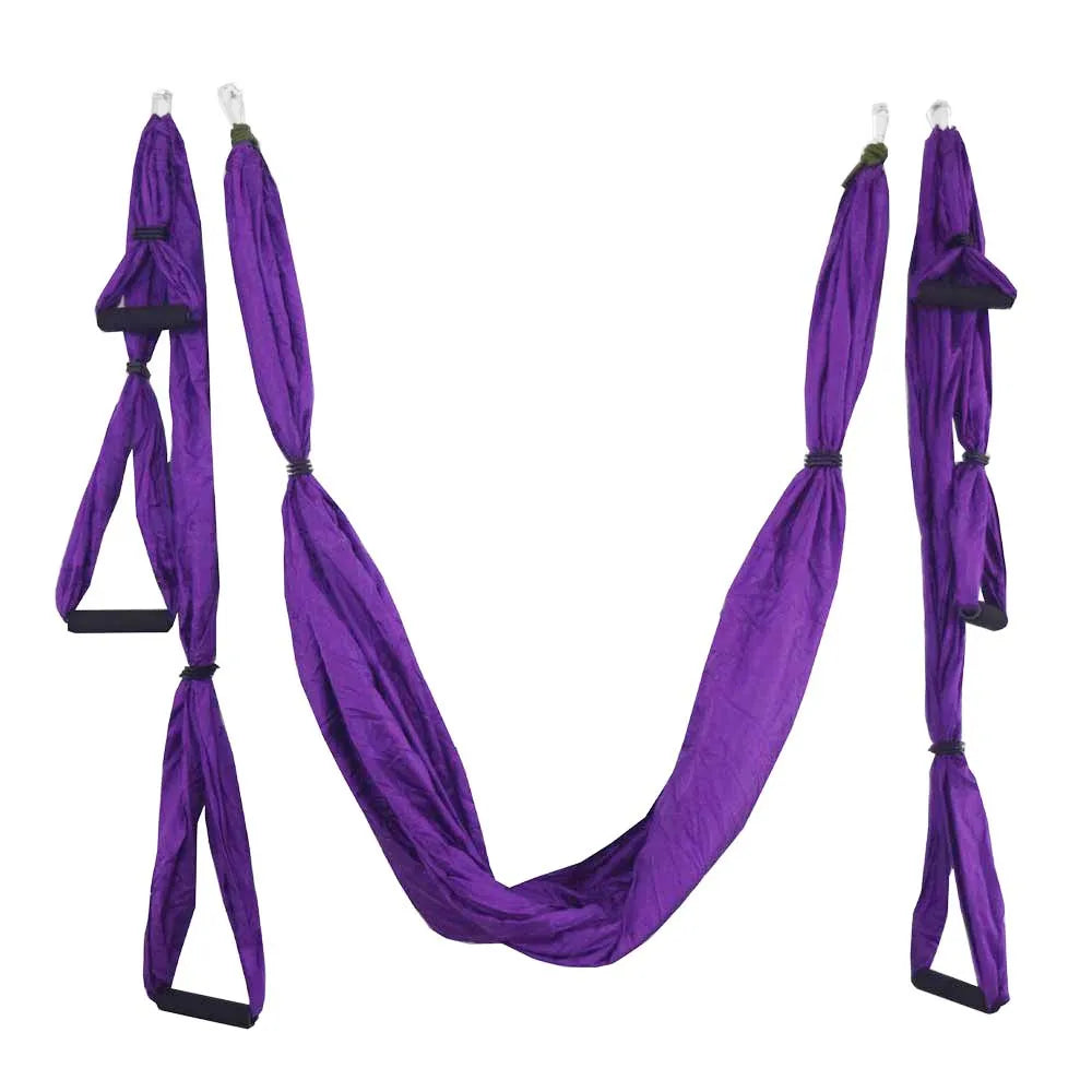 Aerial Yoga Swing Full Set Yoga Hammock Trapeze Extension Antigravity Ceiling Hanging Yoga Sling Inversion Exercises Tool