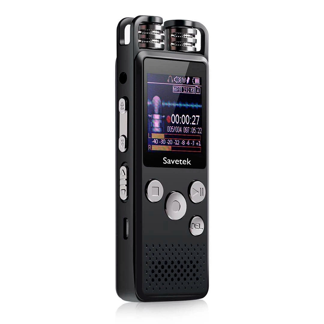 Professional Voice Activated Digital Audio Voice Recorder 8GB 16GB 32G USB Pen Non-Stop 80hr Recording PCM Support TF-Card