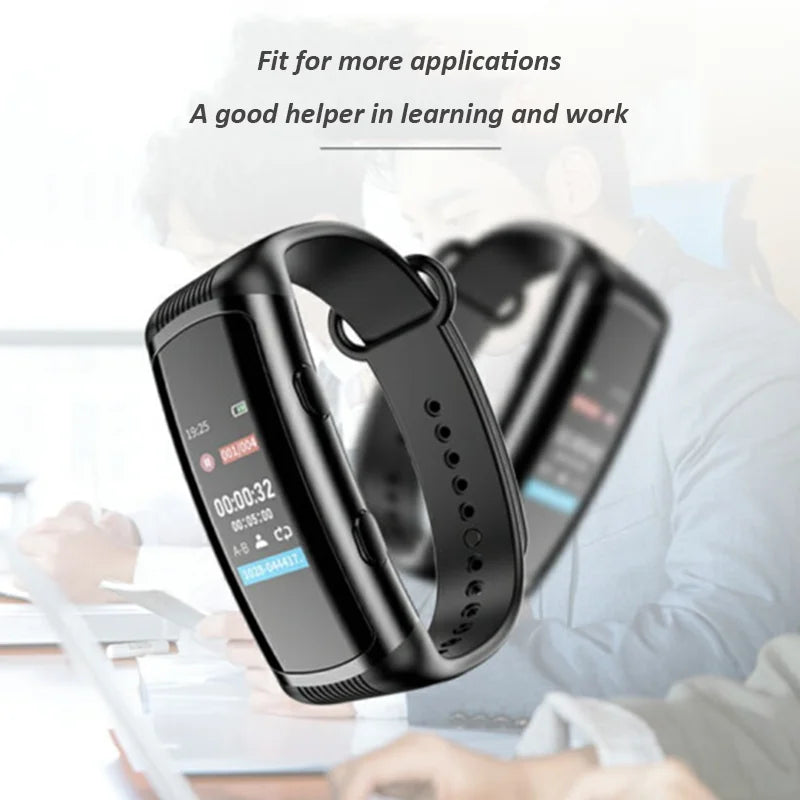 Digital Voice Recorder Voice Activated Audio Recording Smart Watch Bracelet Sport Wristband Dictaphone Portable Mp3 Music Player