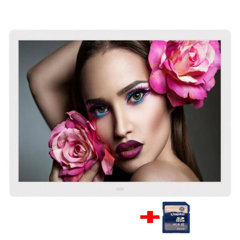 New 15/14 inch Screen LED Backlight HD 1280*800 Digital Photo Frame Electronic Album Picture Music Movie Full Function Good Gift