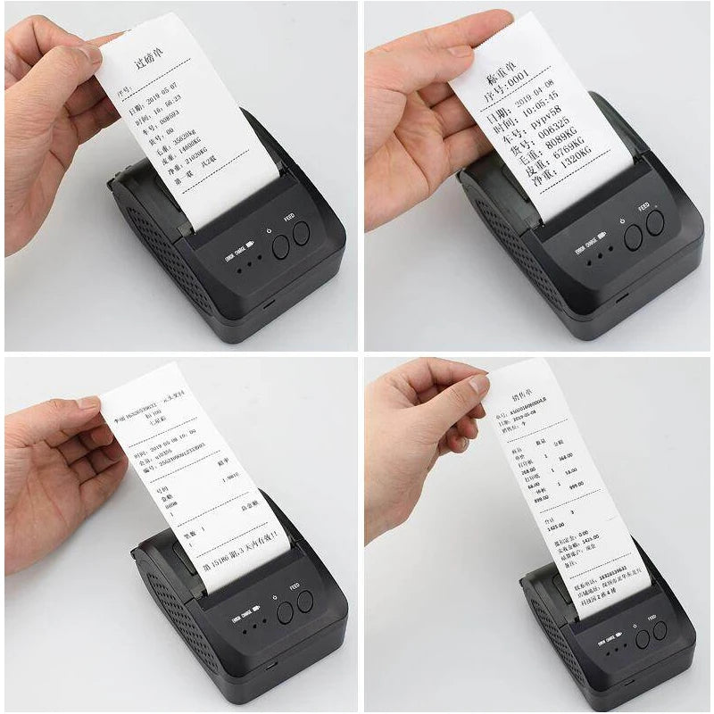 Portable Mini Bluetooth Printer Wireless Thermal Receipt Ticket Printer For Mobile Phone Window 58mm 2inch pos Machine