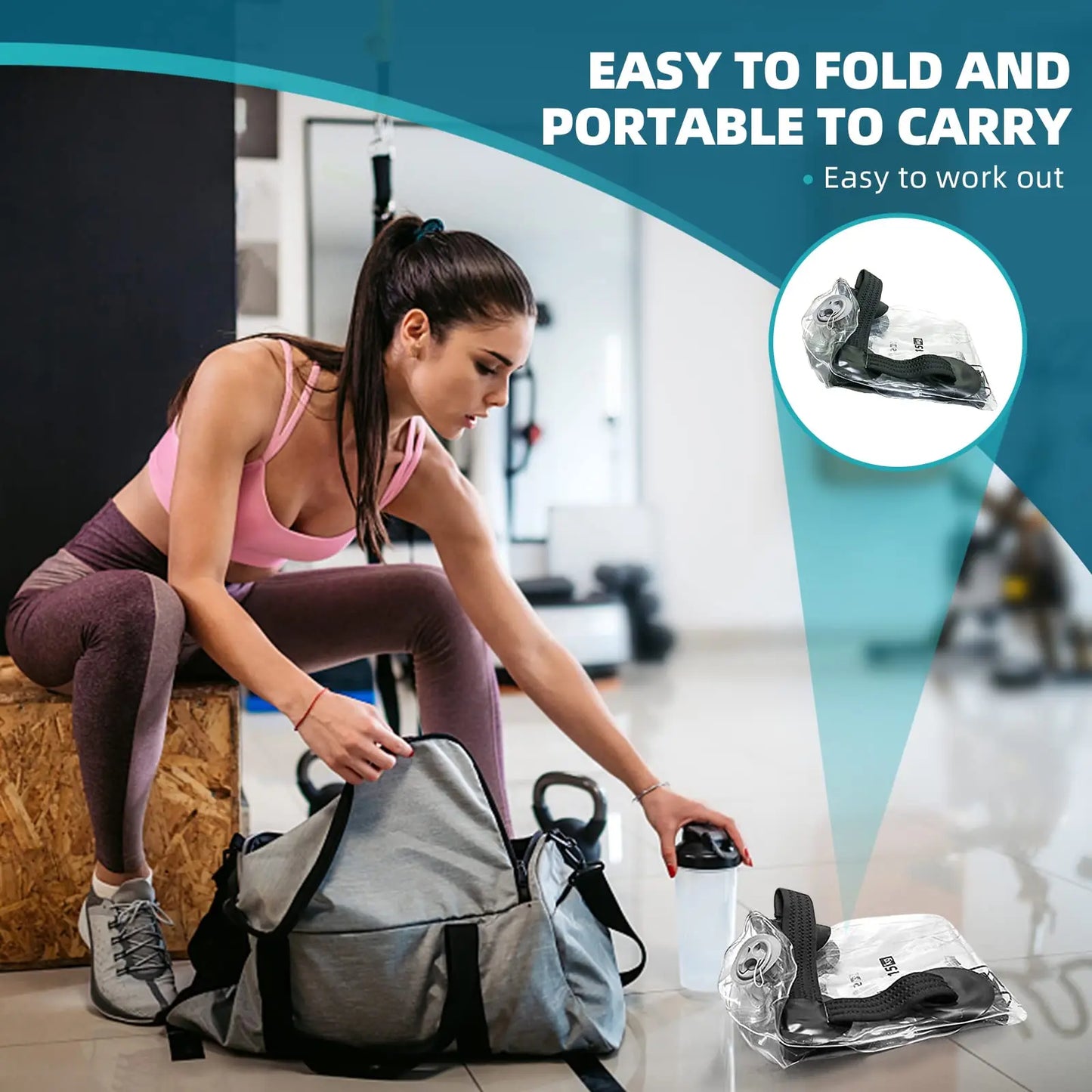 Fitness Water Bag Exercise Home Gym Weightlifting Core Training Bodybuilding Weighted Squat Equipment Exercise Tool Unisex
