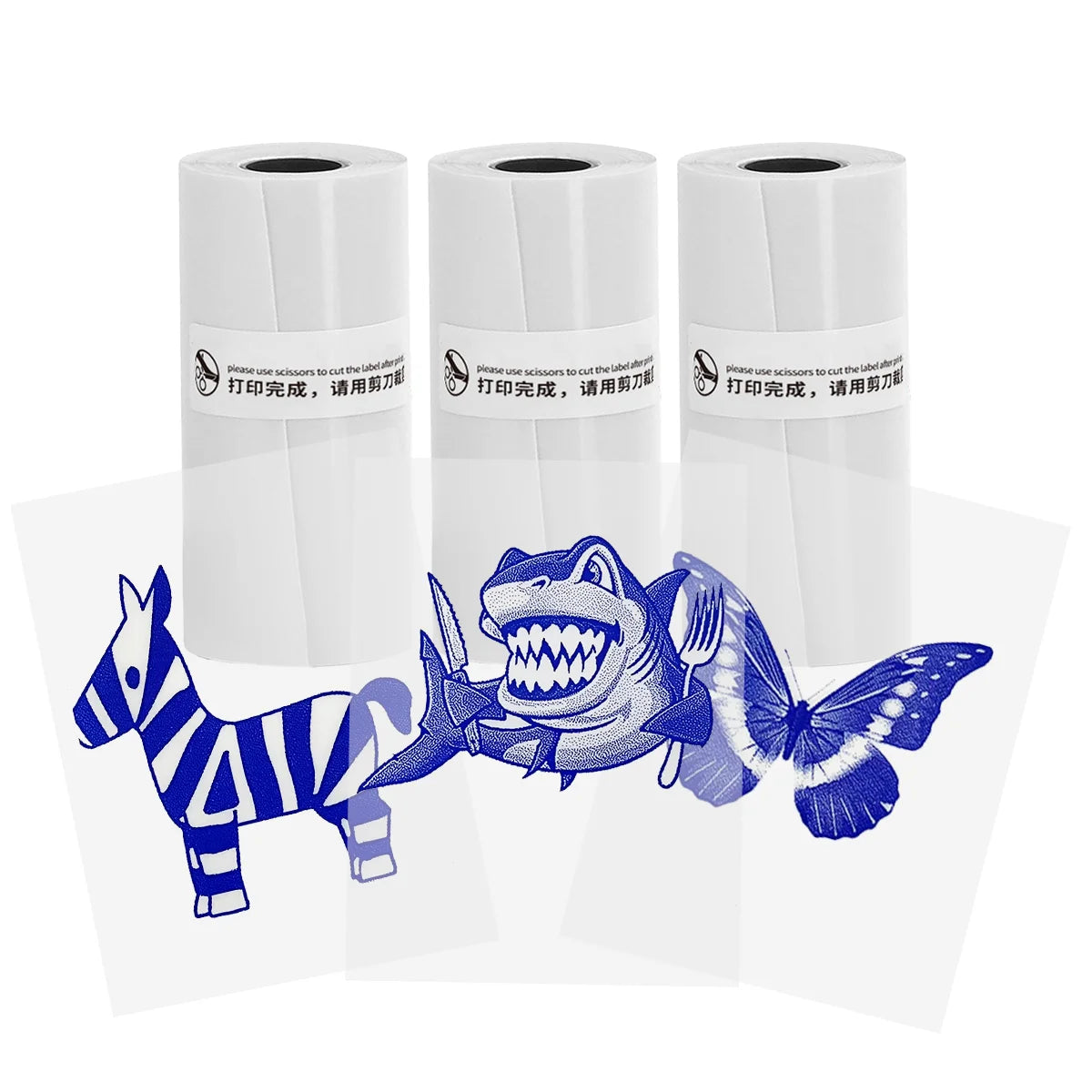 3 Rolls of Mini Printer Paper, Thermal Paper, Printable Stickers for Pocket Thermal Printers