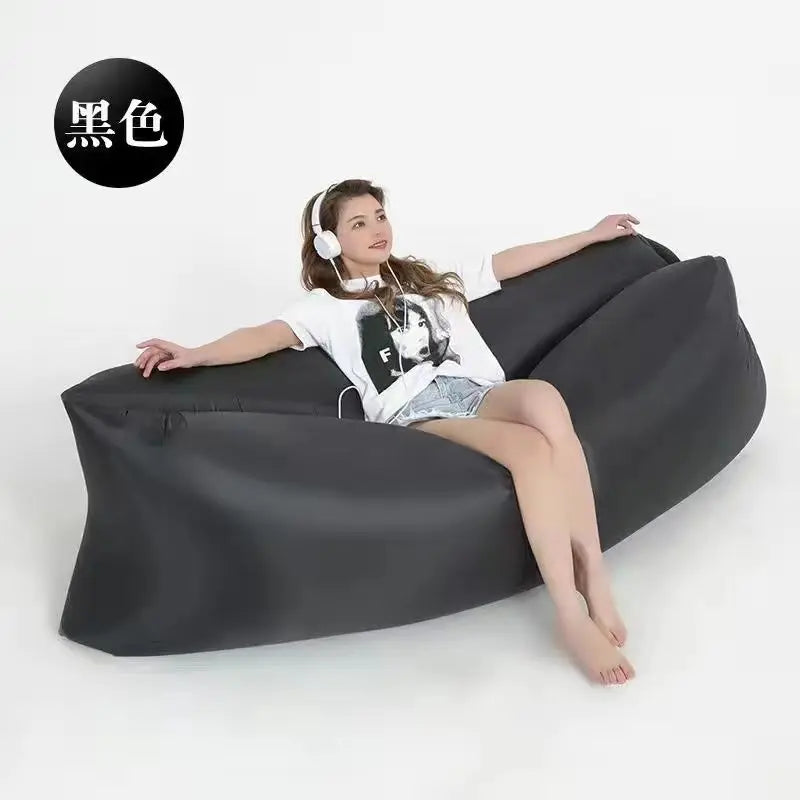 Super light lazy air sofa outdoor sofa Sleeping bag Field inflatable sofa bed cushion sleeping bed