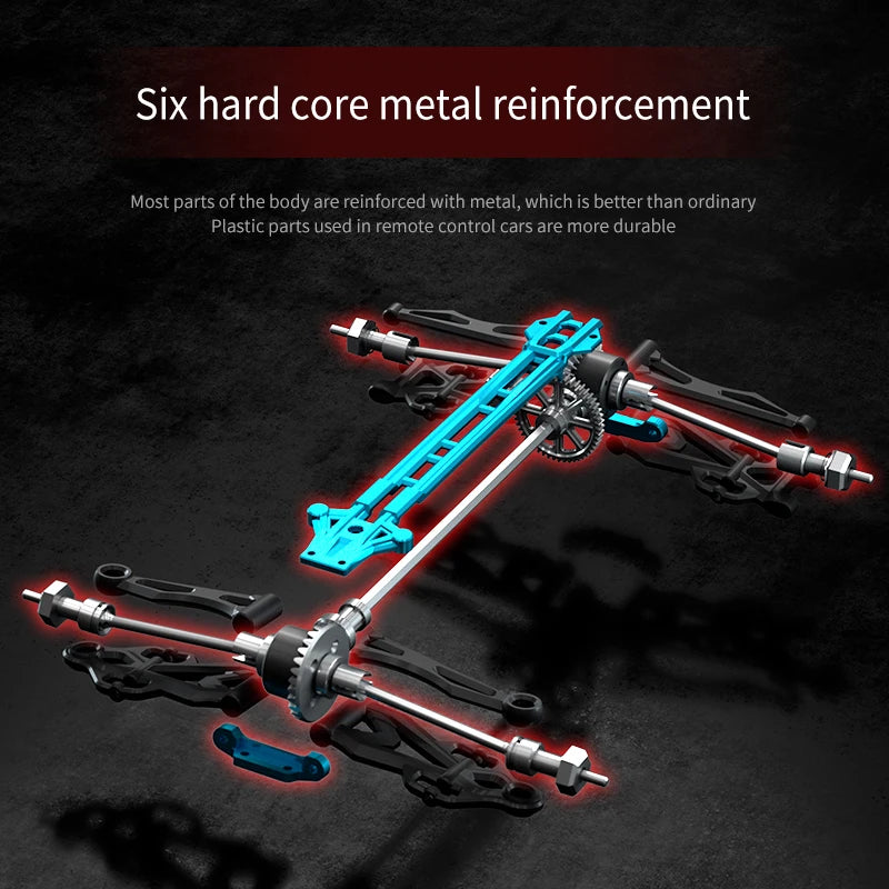 16102PRO Brushless 4WD RC Cars For Adults,1:16 Fast RC Cars With 70KM/H High-Speed Remote Control Car, All Terrain Off-Road Truc