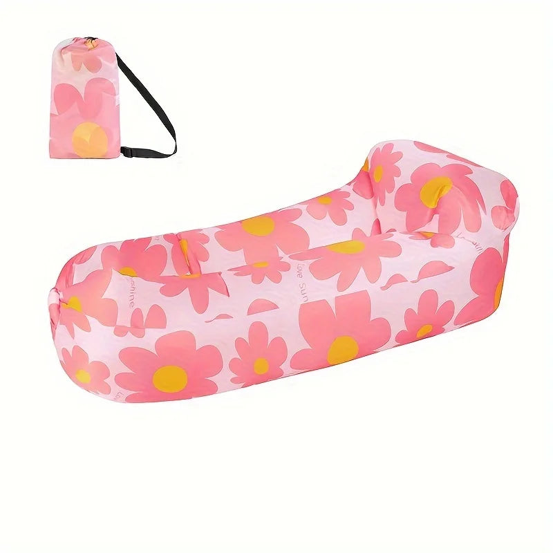 Outdoor Lazy Inflatable Sofa For Nap, Portable Air Mattress For Picnic, Camping Inflatable Mattress, Air Bed For Music Festival