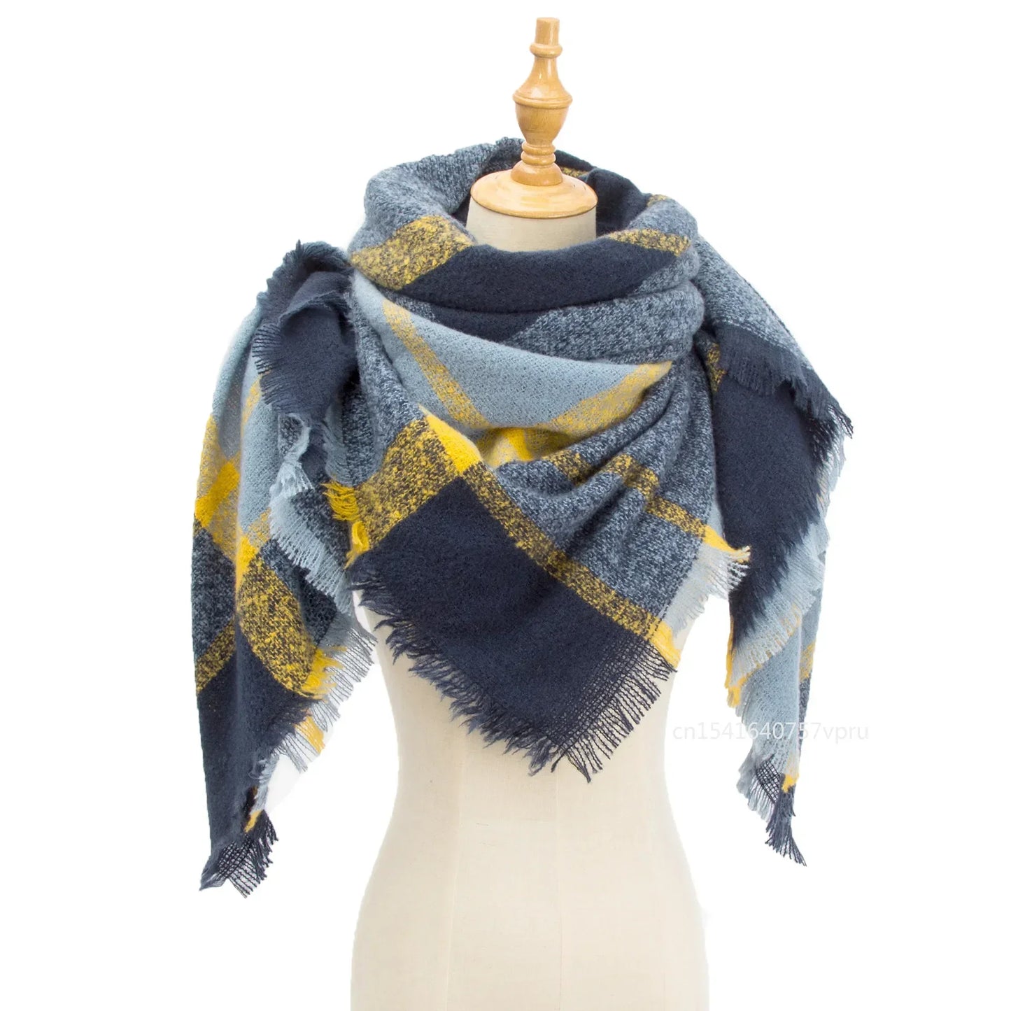 Newest Designer Scarf women luxury Plaid Scarves Shawls Brand Knitted Cashmere Bufandas Invierno Mujer Fashion Bandana Wrap