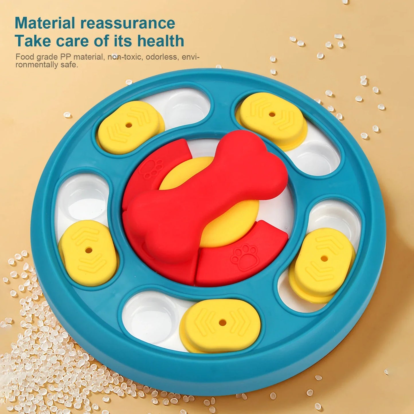 Dog Puzzle Toys Slow Feeder Interactive Increase Puppy IQ Food Dispenser Anti-Choking Tableware Dog Licking Plate Pet Supplies