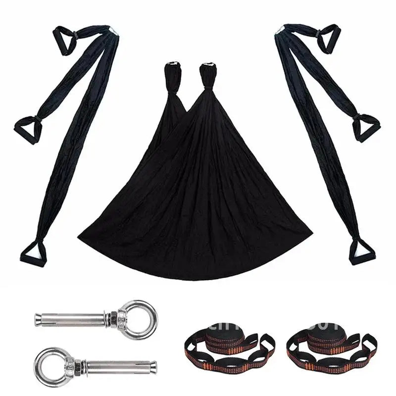 Yoga Swing Set for Home Outdoor Body Shaping Pilates Exercises Aerial Yoga Hammock Hanging Belt Inversion Trapeze