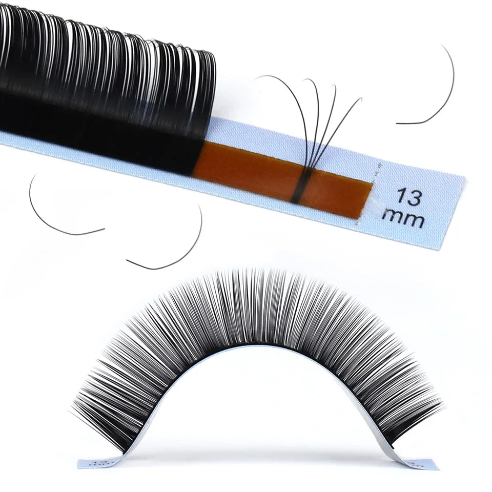 RUJADE Eyelash L/L+/LC/LD/LU(M)/B/C/CC/D/DD Curl Individual Eyelashes Natural Silk Mink Matte L M Shaped False Lashes Extension