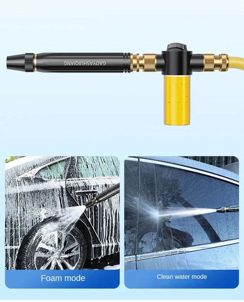 Hose Nozzle Metal Water Hose Sprayer High Pressure Multifunctional Tools For Garden Watering And Car Washing 360 Rotary Switch